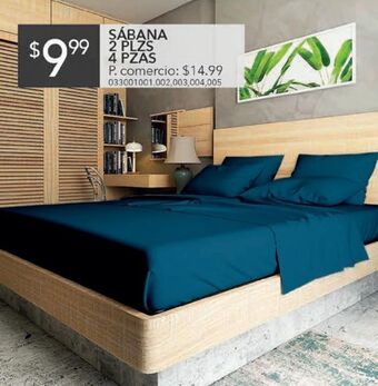 Tia Sábana 2 plazas 4 piezas oferta