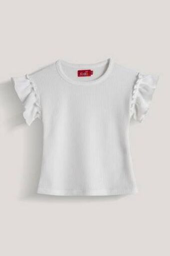 De Prati Camiseta estampada con vuelos y textura little kiddo oferta