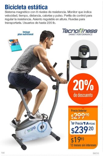 TVentas Bicicleta Estática oferta