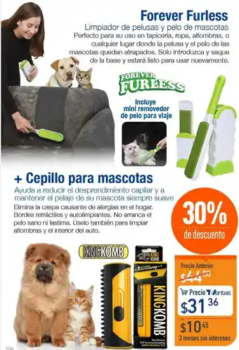 Forever Furless + Cepillo para Mascotas