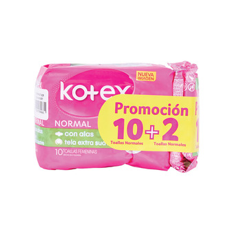 Akí Toalla femenina normal kotex x 12 oferta