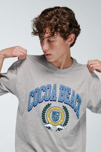 Koaj Camiseta estampada, cuello redondo, manga corta oferta
