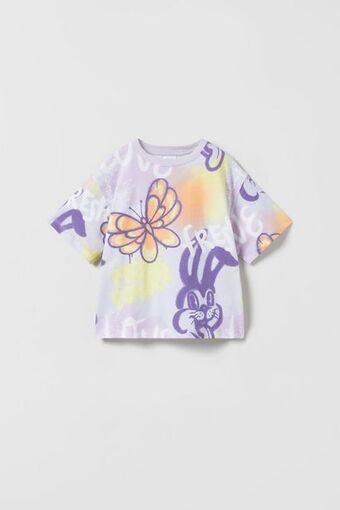 ZARA Camiseta graffiti oferta