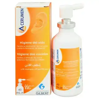 A cerumen spray frasco con 40 ml