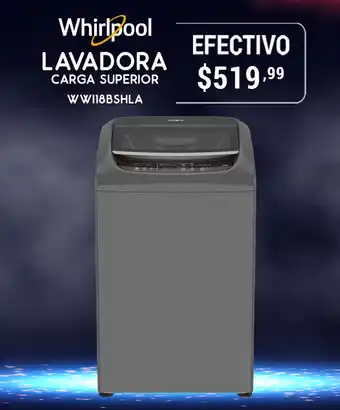 Orve Hogar Whirlpool Lavadora Carga Superior WW18BSHLA oferta