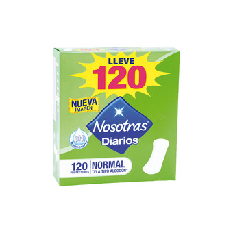 Akí Nosotras protectores x 120 oferta