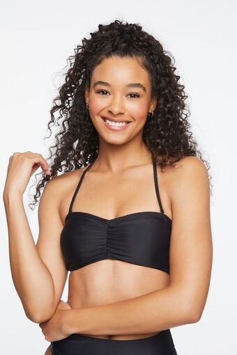 Forever 21 Ruched bandeau bikini top oferta