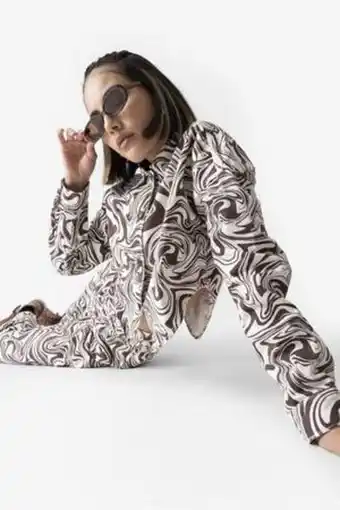 De Prati Chaqueta estampada de algodón h&o oferta