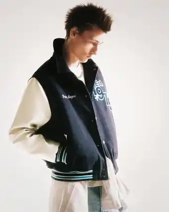 ZARA Cazadora bomber combinada parches oferta