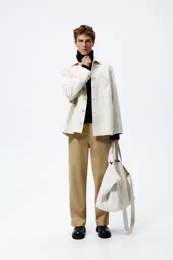 ZARA Pantalón wide fit oferta