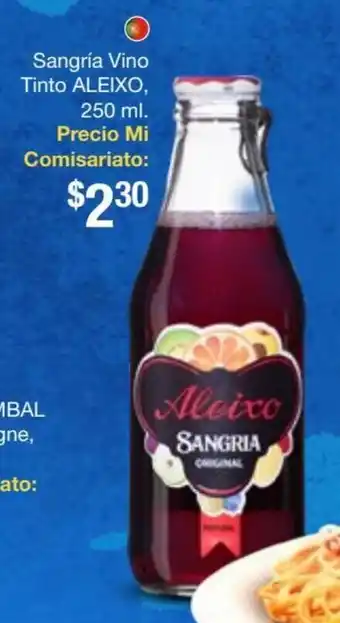 Mi Comisariato Aleixo Sangria Vino tinto 250 ml oferta