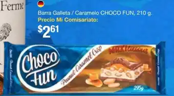 Mi Comisariato Choco Fun Barra Galleta / Caramelo 210g oferta