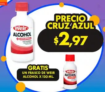 Farmacias Cruz Azul Weir Alcohol oferta