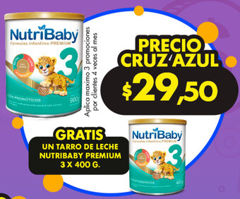 Farmacias Cruz Azul NutriBaby Formulas Infantiles Premium oferta