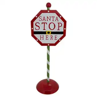 Boyacá Letrero santa stop here con luz 91cm oferta