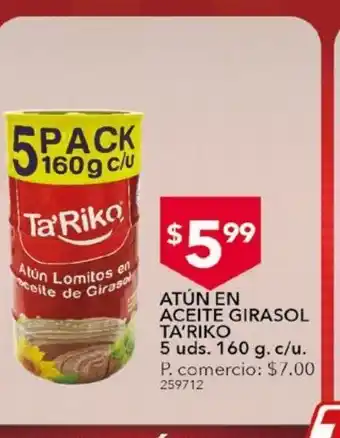 Tia Atún en aceite girasol oferta
