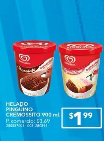 Tia Helado pinguino cremossito 900 ml oferta