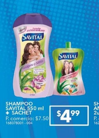 Tia Shampoo savital 550 ml oferta