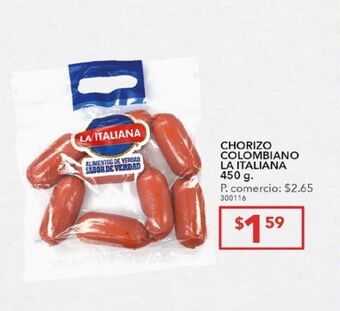 Tia Chorizo colombiano la italiana oferta