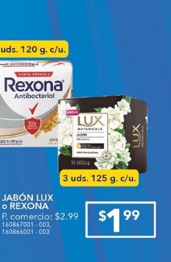 Tia Jabón lux o rexona oferta