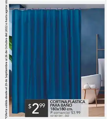 Tia Cortina plástica para baño oferta
