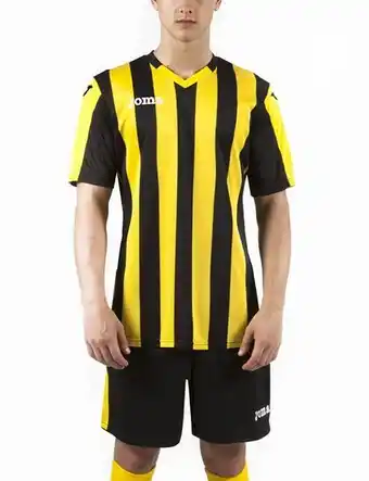 Joma Camiseta manga corta hombre copa amarillo negro oferta