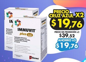 Farmacias Cruz Azul Immuvit Plus Q10 oferta