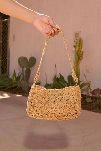 Forever 21 Crochet baguette shoulder bag oferta