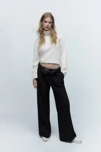 ZARA Pantalón full length cinturón oferta