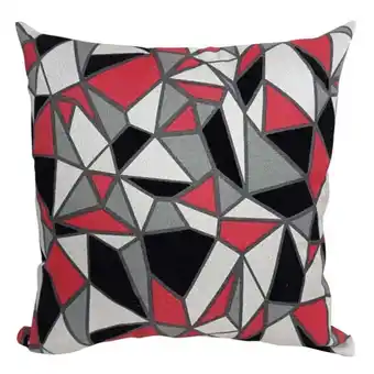Cojín estampado colors flock rojo/negro 45 x 45 cm