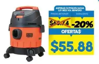 Coral Hipermercados Aspirad D/Polvo /Acua Liv Bed 10L BDWD10 oferta