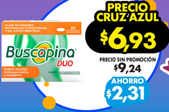 Farmacias Cruz Azul Buscapina Duo oferta