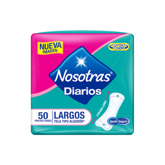 Akí Nosotras protectores largos x 50 oferta