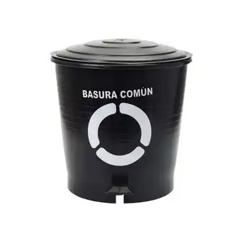 Akí Basurero automatico negro (basura comun) x1 oferta