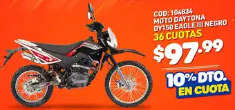 Artefacta Moto Daytona DY150 Eagle III Negro oferta