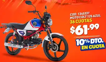Artefacta Moto Colt 125 Azul oferta