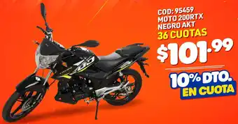 Artefacta Moto 200RTX Negro AKT oferta