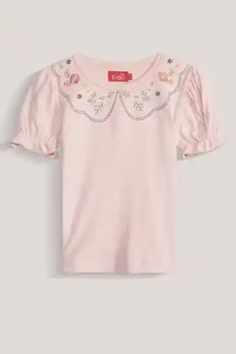 De Prati Camiseta con textura y bordado en cuello little kiddo oferta