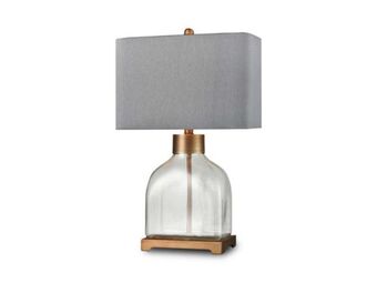 Colineal Lampara de mesa metal y vidrio c/bronce-gris oferta