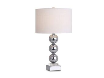 Colineal Lampara de mesa circulos c/cromo-blanco oferta