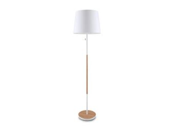 Colineal Lampara de piso hierro con boton encendido c/blanco oferta