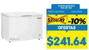 Coral Hipermercados Congelador RCA 150L MF-150 oferta