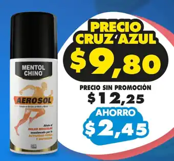 Farmacias Cruz Azul Mentol Chino Aerosol oferta