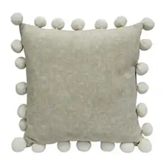 Boyacá Cojín androme pompom beige 45x45cm oferta