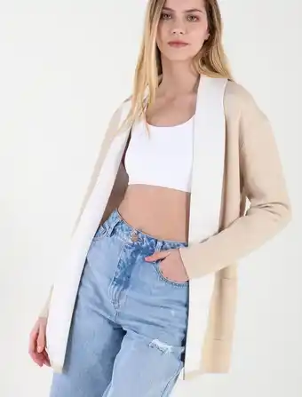 NAF NAF Chaqueta oversized a dos tonos oferta