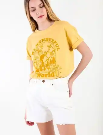NAF NAF Camiseta manga corta con estampado frontal oferta