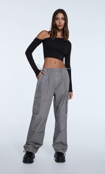 Pantalón parachute cargo