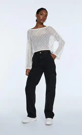 Stradivarius Jeans cargo straight oferta