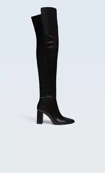 Stradivarius Botas altas tacón xxl oferta