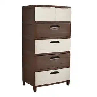 Pycca Cajonera súper madeira duo beige 5 pisos oferta